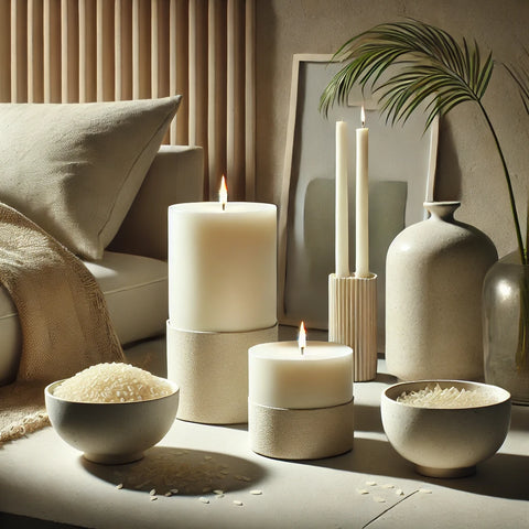 La cera de arroz: una alternativa elegante y sostenible para velas de alta gama
