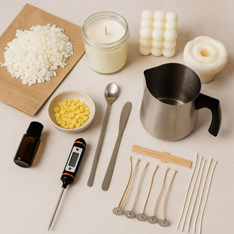 Checklist de materiales imprescindibles para principiantes en la fabricación de velas