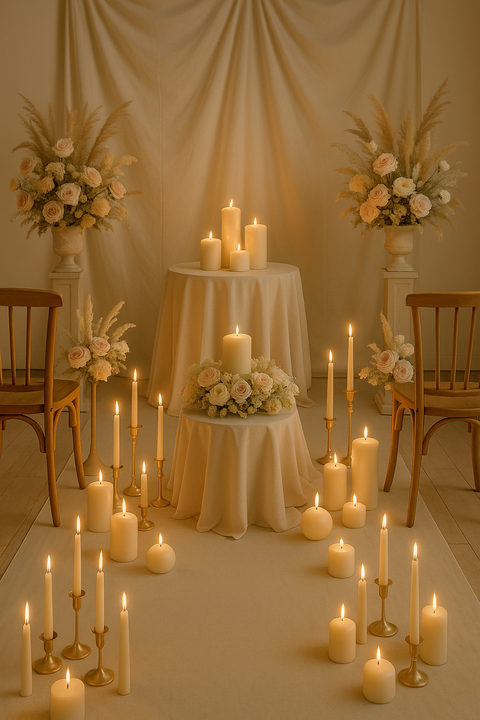 Decoración de bodas con velas: ideas que impresionan
