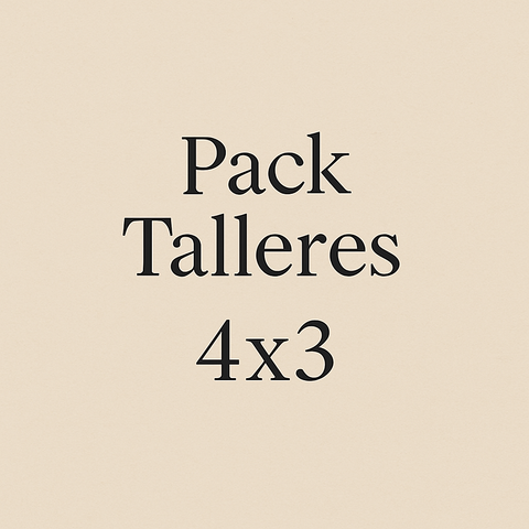 Pack de 4 talleres