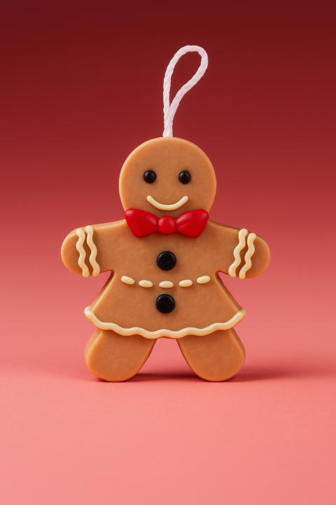 Vela Navideña Muñeco de Jengibre