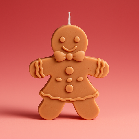 Vela Navideña Muñeco de Jengibre