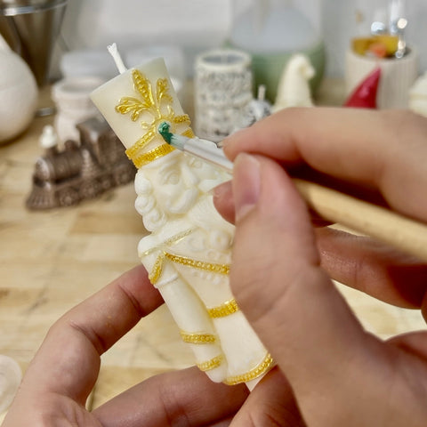 Vela Cascanueces Navideño Pintada Vento Barcelona