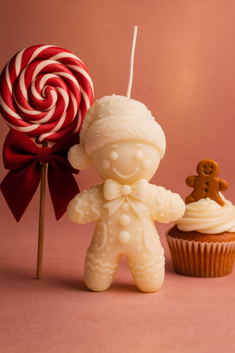 Vela Gingerbread Navideño con Piruleta Vento Barcelona