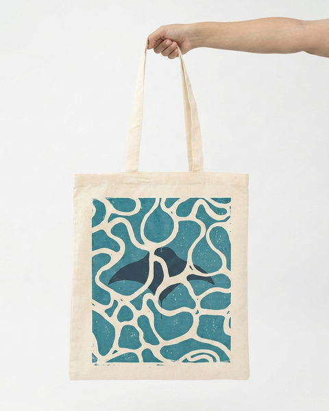 Tote Bag, Art and Wine/Coffee